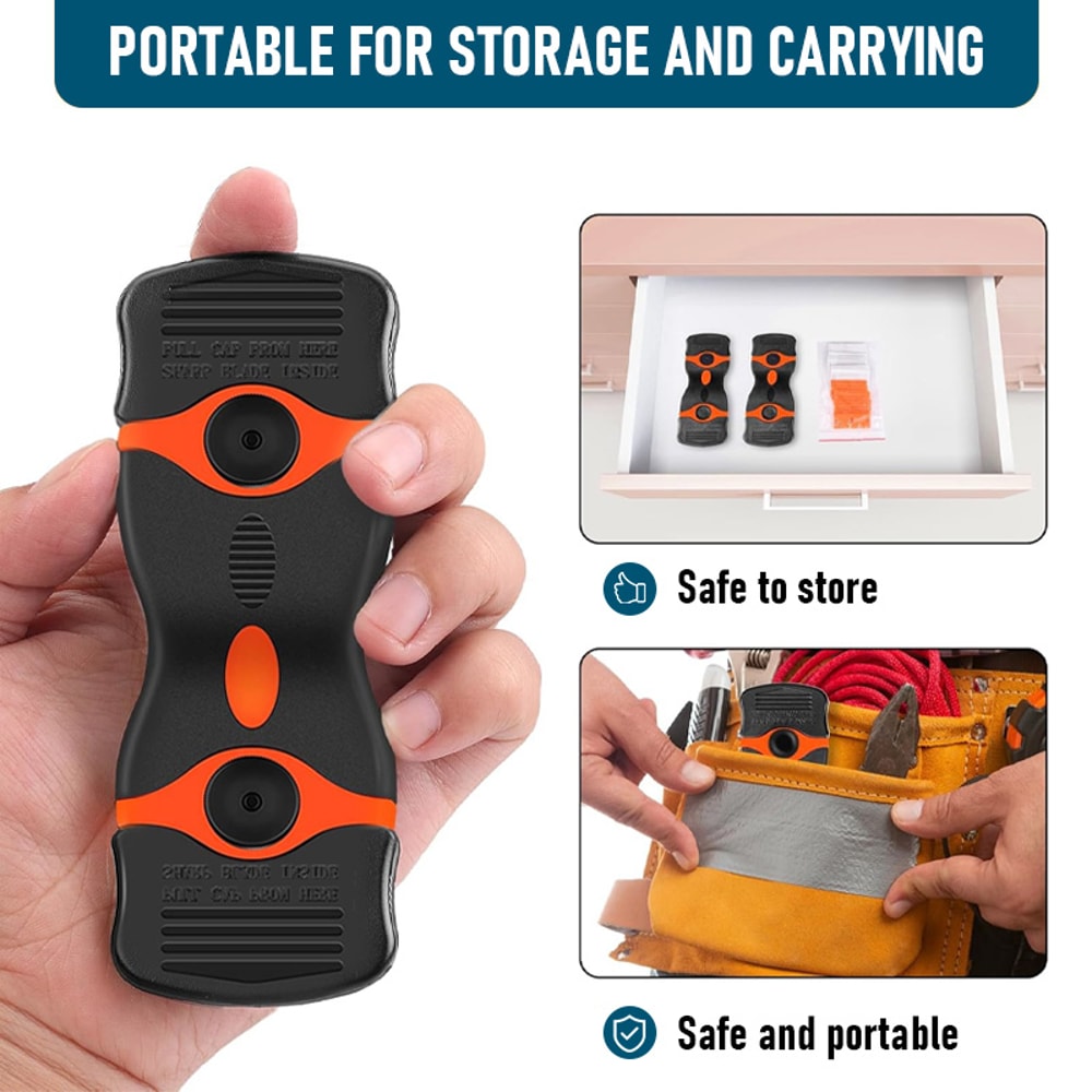 Edge Removal Tool With Razor Blade PlasticMetal Scraper For Label Sticker Decal Removal Car Window 1