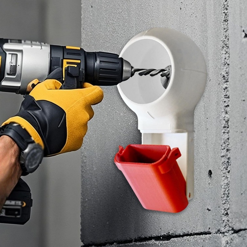 Electric Drill Drilling Dust Cover, Rotary Nozzle Drill Dust Collection Box, Dust Collector Tool