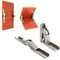 Folding Door/Shelf Hinge Hidden Bracket, Flat Sprung Folding Hinges, Table Holder Furniture Parts