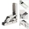 Folding Door/Shelf Hinge Hidden Bracket, Flat Sprung Folding Hinges, Table Holder Furniture Parts