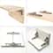 Folding Door/Shelf Hinge Hidden Bracket, Flat Sprung Folding Hinges, Table Holder Furniture Parts