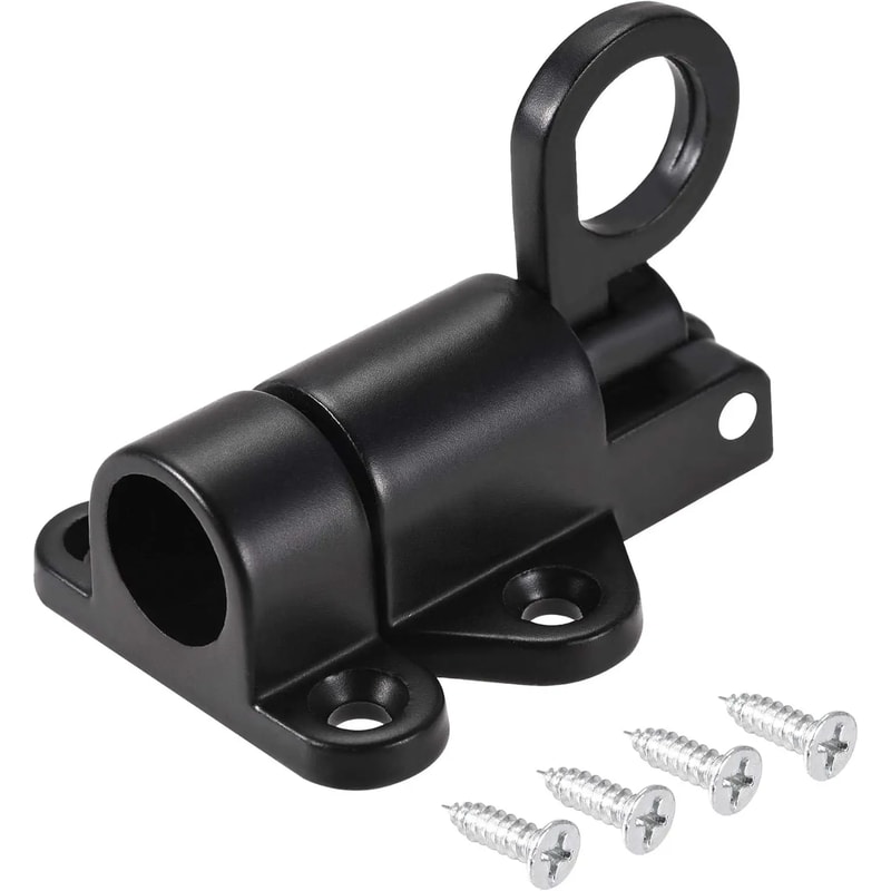 SelfClosing Barrel Bolt Automatic Aluminum Alloy Spring Latch Door Window Slide Latch Lock 5