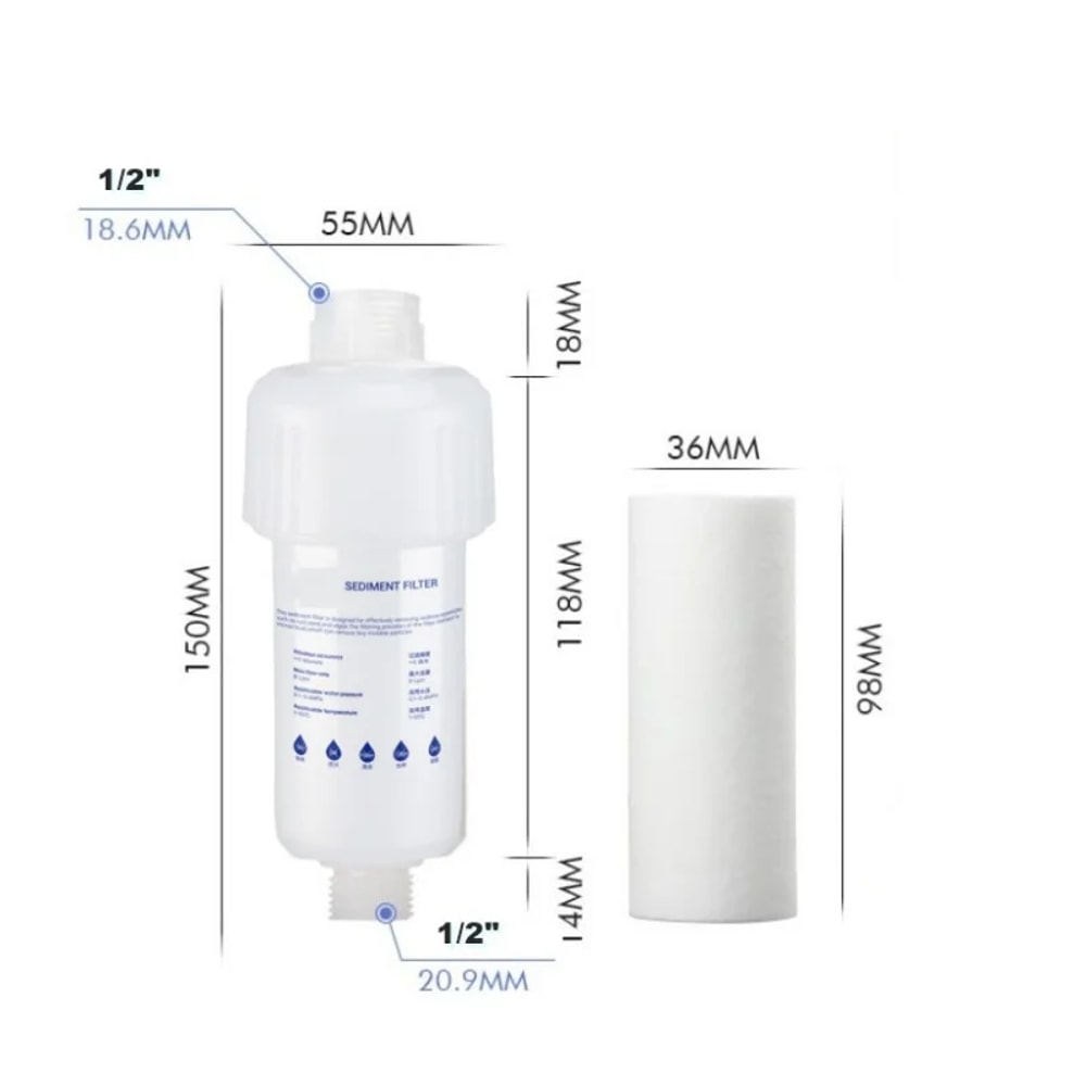 PRE FILTER Water Filter Cartridge Sediment Water Purifier Filter 5 For Washing Machine Shower Spra 5