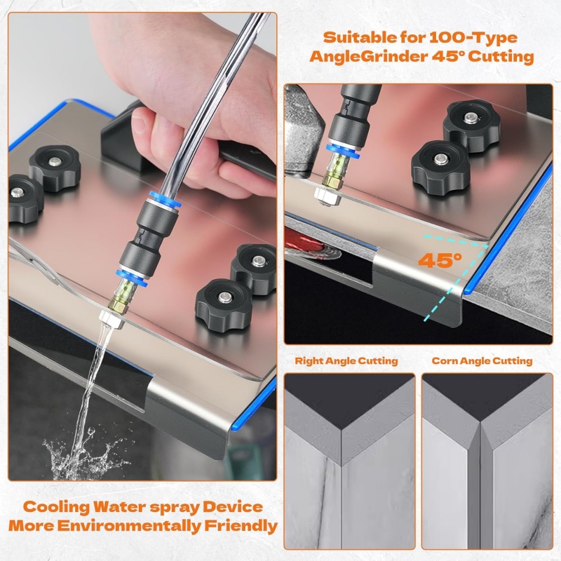 Stainless Steel Angle Grinder Stand for Tile, Chamfer Cutting, Ceramic Beveler, Grinding Fixed Holder