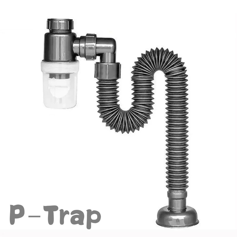 Flexible Downspout For Kitchen Sink Drain PTrap With Retractable Deodorizing Filter 6