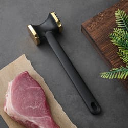 multifunctional double sided zinc alloy meat hammer, tender meat, nuts & cucumber, high quality kitchen tool for cooking
