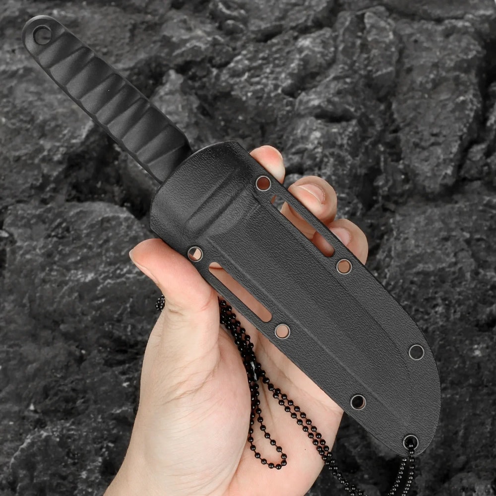 High Hardness LifeSaving Knife Outdoor SelfDefense Camping Knife Stainless Steel EDC Knife For Clim 6