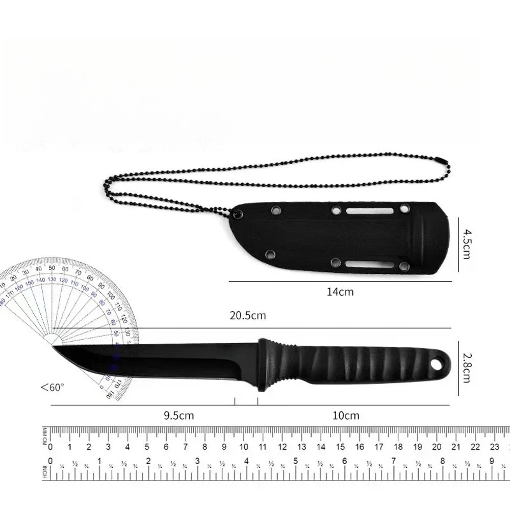 High Hardness LifeSaving Knife Outdoor SelfDefense Camping Knife Stainless Steel EDC Knife For Clim 7