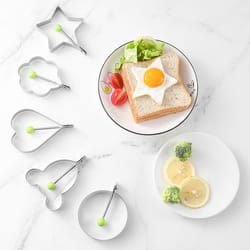stainless steel egg mold, diy breakfast egg shaper, pancake rings, sandwich tools, baking utensil, kitchen tools