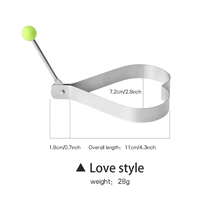 Stainless Steel Egg Mold DIY Breakfast Egg Shaper Pancake Rings Sandwich Tools Baking Utensil Kitch 1