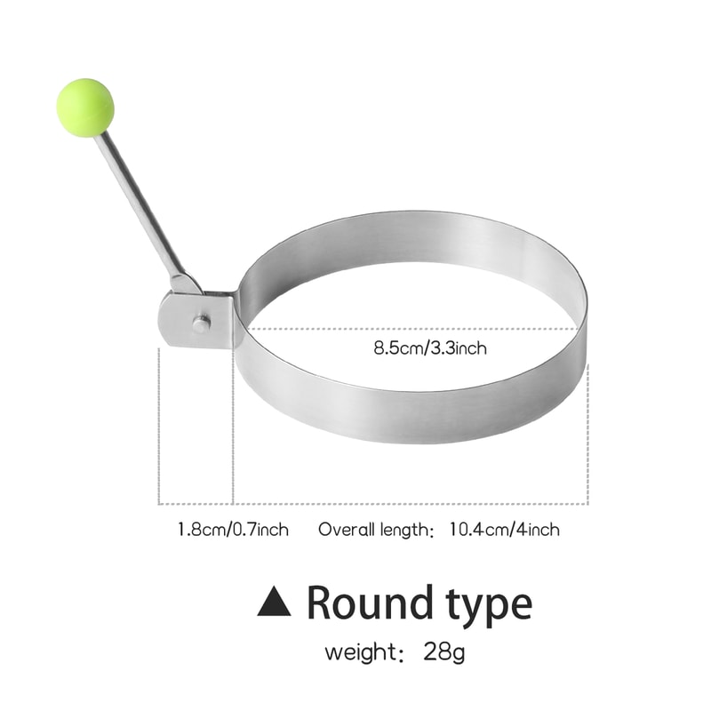 Stainless Steel Egg Mold DIY Breakfast Egg Shaper Pancake Rings Sandwich Tools Baking Utensil Kitch 2