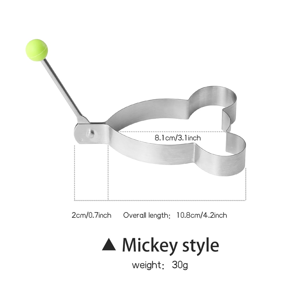 Stainless Steel Egg Mold DIY Breakfast Egg Shaper Pancake Rings Sandwich Tools Baking Utensil Kitch 4