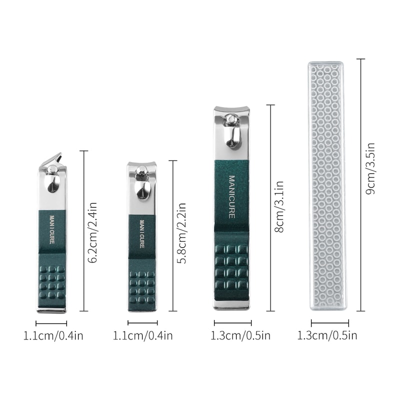 HighGrade Nail Clipper Set, Universal Pedicure Tools for Men and Women, Simple and Portable Household Nail Clippers