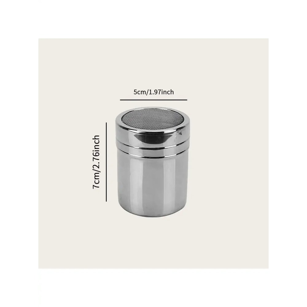 Stainless Steel Coffee Shaker, Cocoa Sieve Filter, Powdered Sugar, Flour Foam Spray Kitchen Tool, Cake BBQ Tools