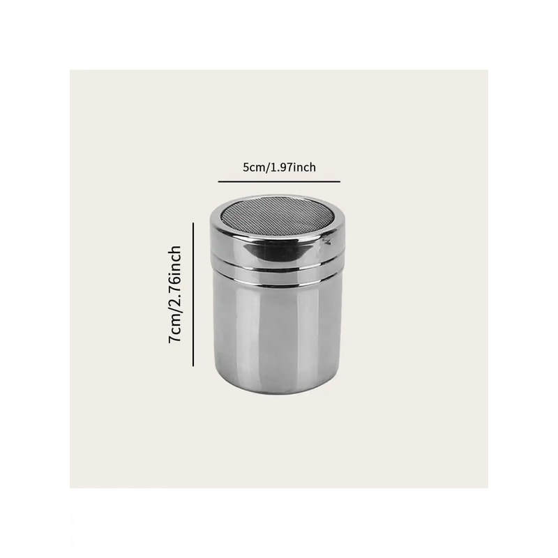 Stainless Steel Coffee Shaker, Cocoa Sieve Filter, Powdered Sugar, Flour Foam Spray Kitchen Tool, Cake BBQ Tools