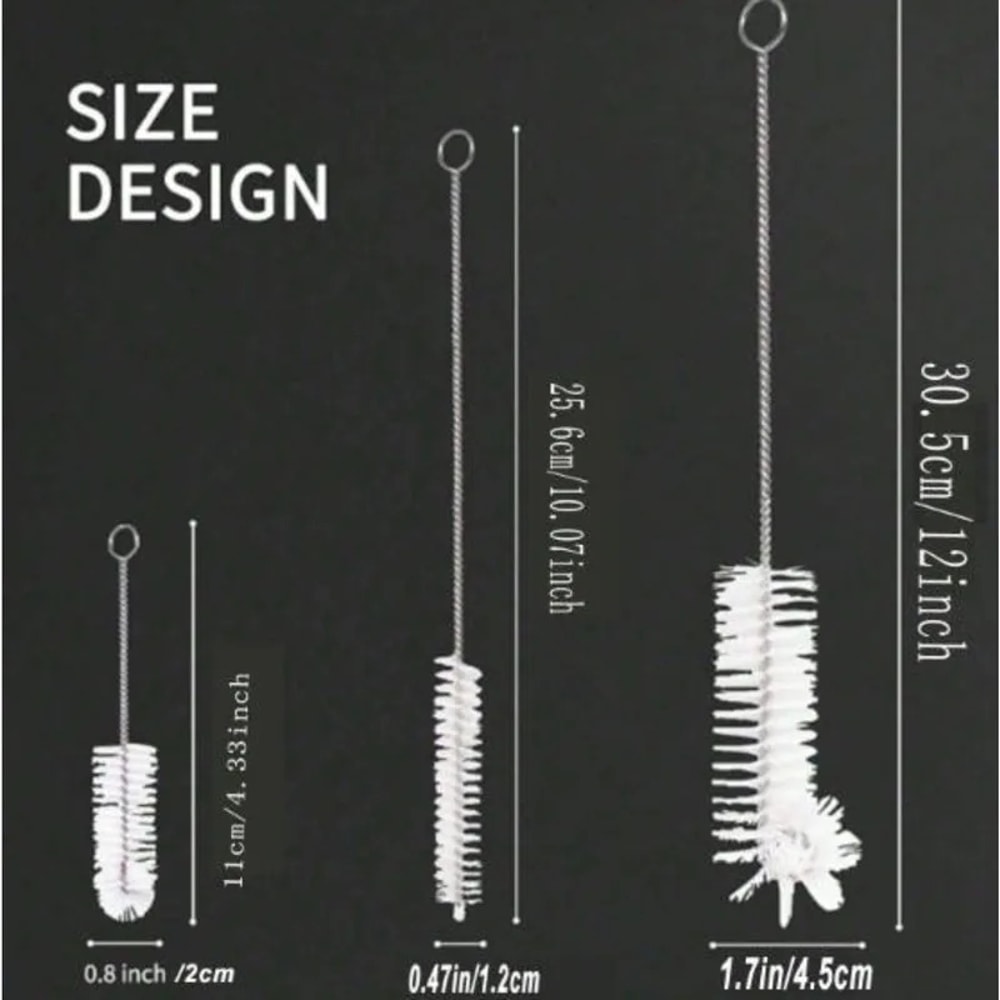 Nylon Multifunction Clean Brush Set Bottle Cleaning Brushes For Kitchen Tattoo Equipment 4