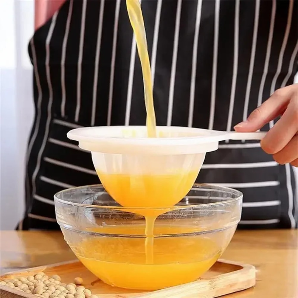 High Density Mesh Soy Milk Wine Filter Bag, Nut Bag for Tea, Coffee, Yogurt, Oil, Reusable Hand-held Net