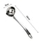 Heat Insulated Stainless Steel Soup Fat Oil Separator Ladles, Skimmer Spoon Soup Colander for Kitchen