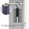 Adjustable Cross Tie Rack, Non-Slip Hanger Belt Scarves Organizer with Rotation for Easy Access