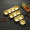 Gold Stainless Steel Seasoning Dish Hot Pot Dipping Bowl Square Soy Sauce Dish Barbecue Snack Plate 0