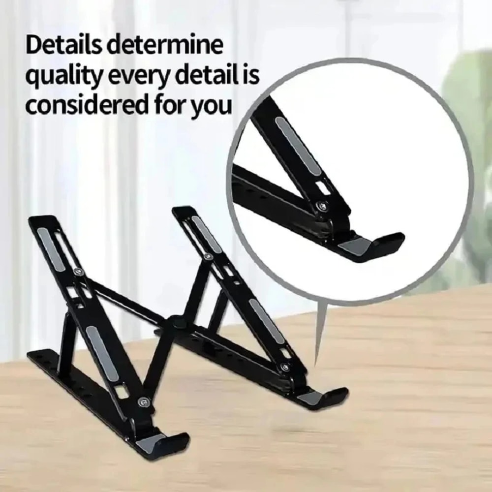 Adjustable Riser Cooling Bracket, Portable Laptop Stand Foldable, Notebook Support Base Holder for Laptop
