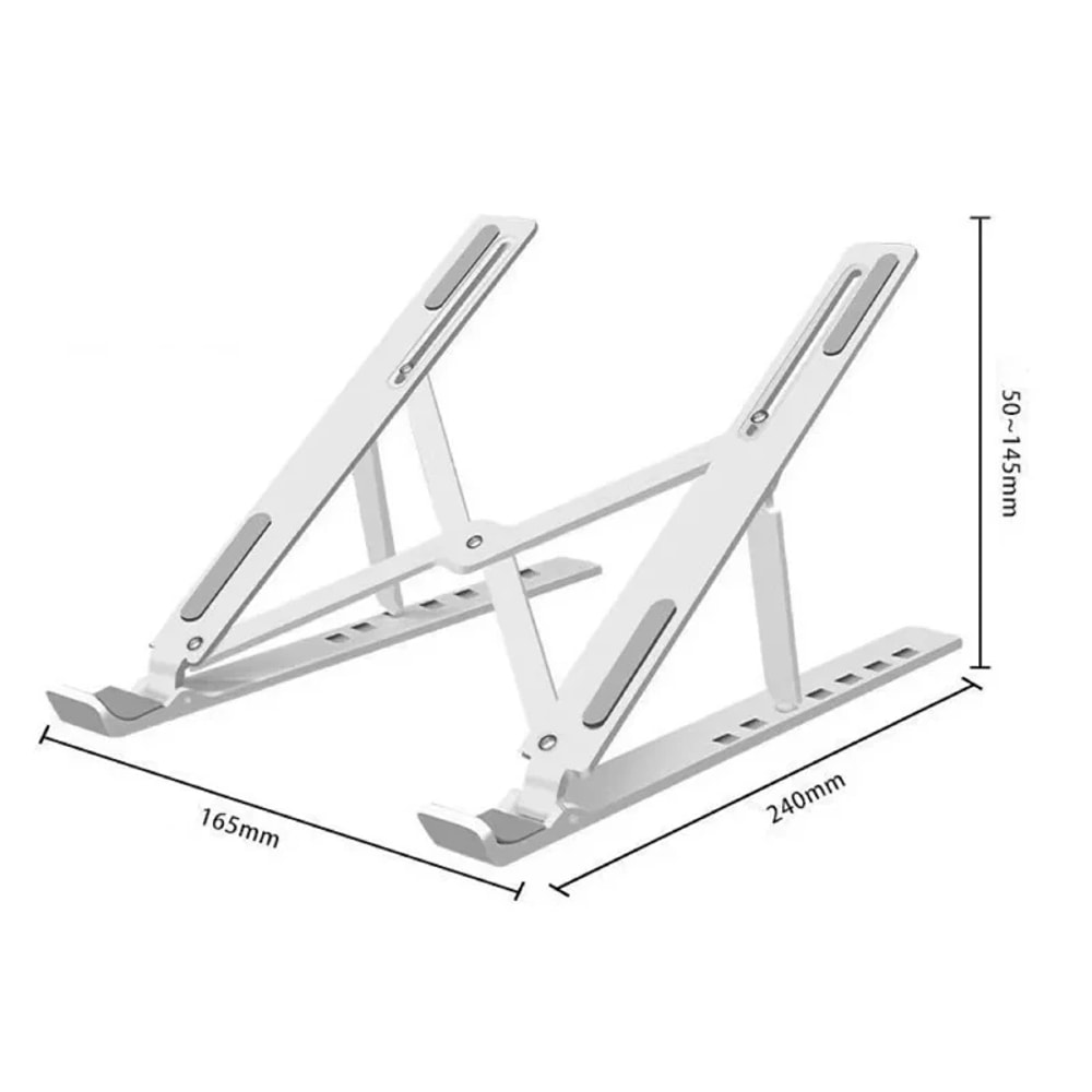 Adjustable Riser Cooling Bracket, Portable Laptop Stand Foldable, Notebook Support Base Holder for Laptop