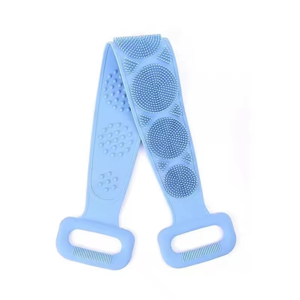 Silicone Body Sponge Brushes Bath Towels Scrubber Rubbing Back Peeling Shower Belt Skin Clean Brush 3
