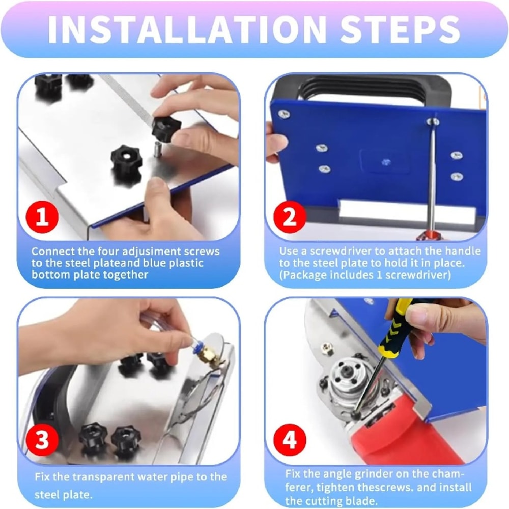 Angle Grinder Stand for Chamfer Cuts, Universal Tile Cutting Holder, Precision Cutting Tool