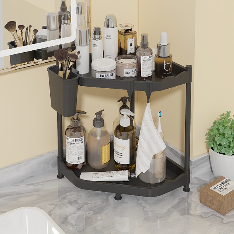 Multi Layer FanShaped Storage Rack In Kitchen Triangular Storage For Household Bedroom 5