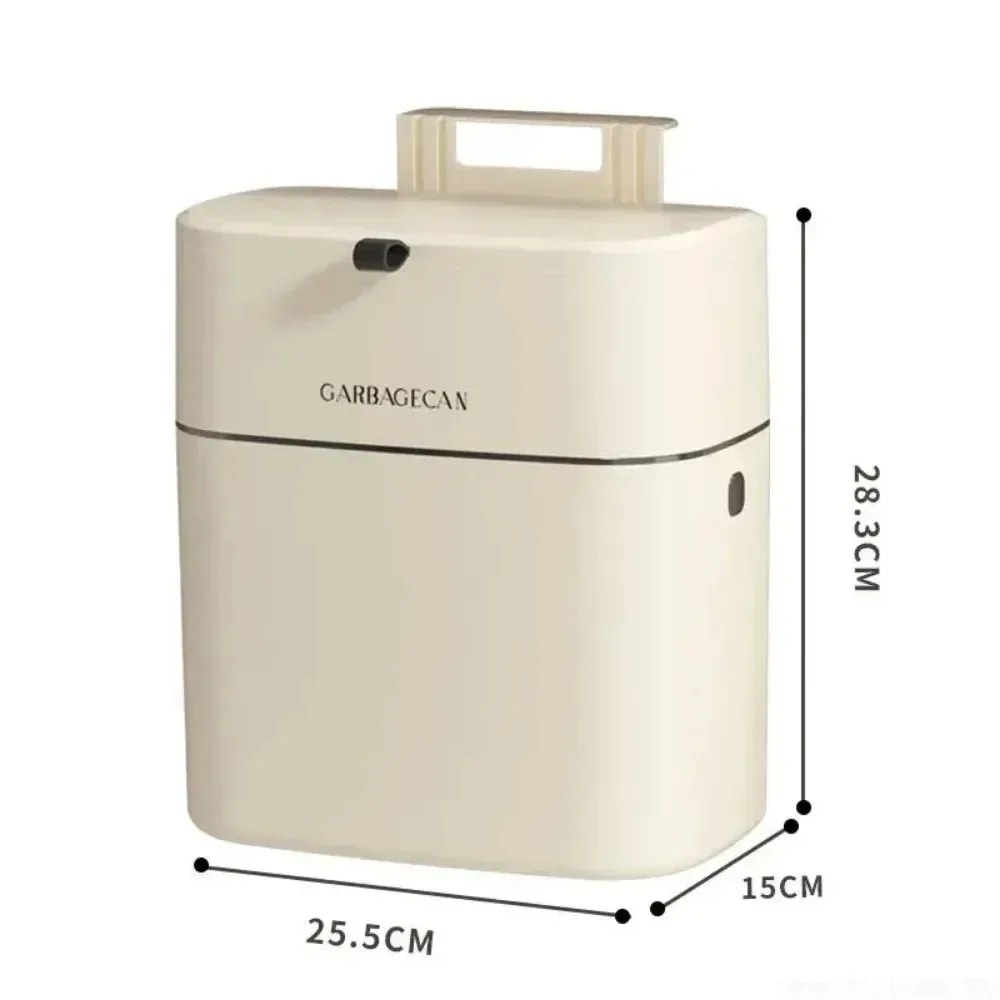 Large Capacity Square Design Toilet Garbage Bin Fashionable Household Garbage Bin 6