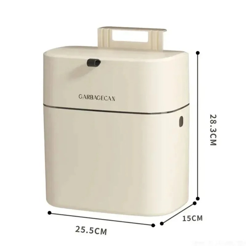 Large Capacity Square Design Toilet Garbage Bin Fashionable Household Garbage Bin 6