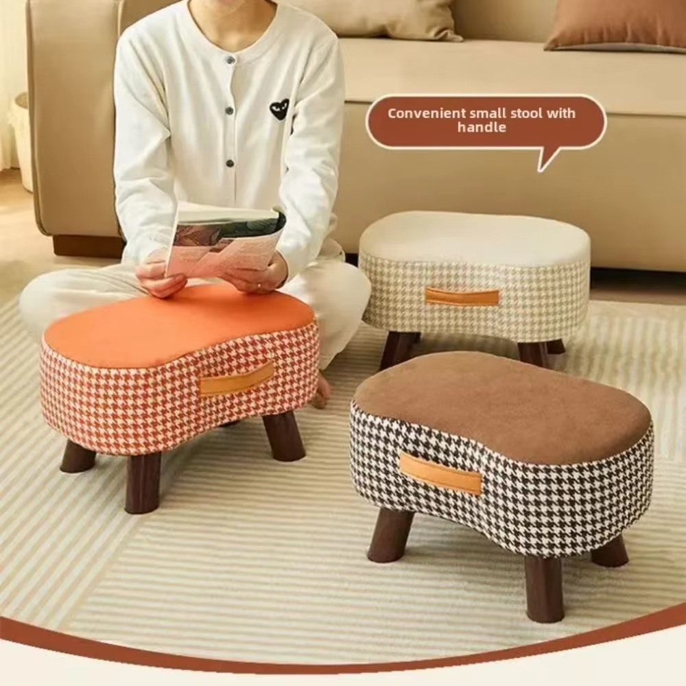 Small Table Footrest For Sofa Footrests Soft Bag Chair Living Room Coffee Desk Footrest 5
