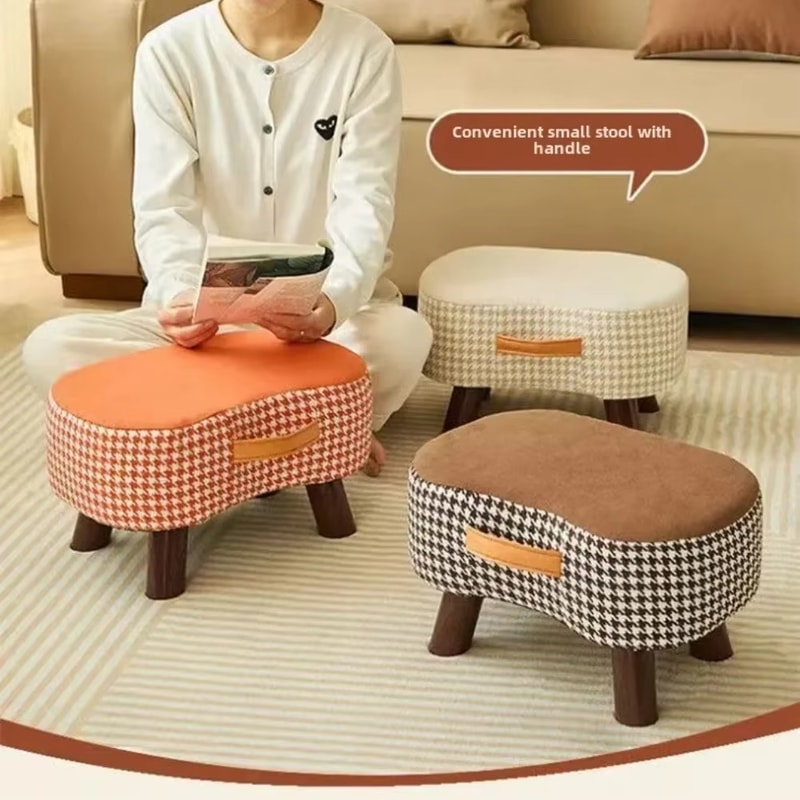 Small Table Footrest For Sofa Footrests Soft Bag Chair Living Room Coffee Desk Footrest 5