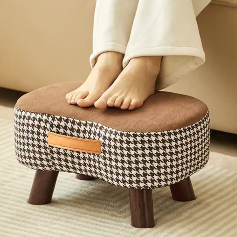 Small Table Footrest For Sofa Footrests Soft Bag Chair Living Room Coffee Desk Footrest 8