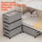 Movable Underbed Storage Box Multifunctional Toy Sorting Box DustProof Clothing Organizer Clothing