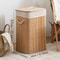 Large Bamboo Foldable Storage Basket, Ideal Laundry Basket, Toy Storage Box, Household Organizer for Bedroom