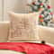 Christmas Simple Pillow Case Solid Color Embroidery SkinFriendly Material Modern Simplicity Joyful 4