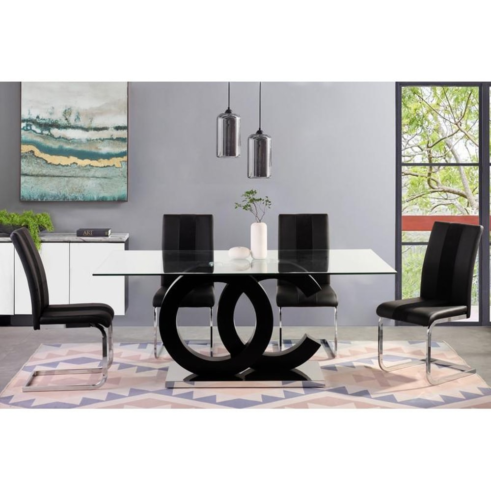 Modern Extendable Dining Table With Sleek Design For Home Or Office Use 3