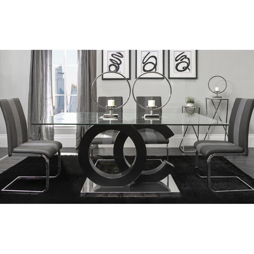 Modern Extendable Dining Table With Sleek Design For Home Or Office Use 4