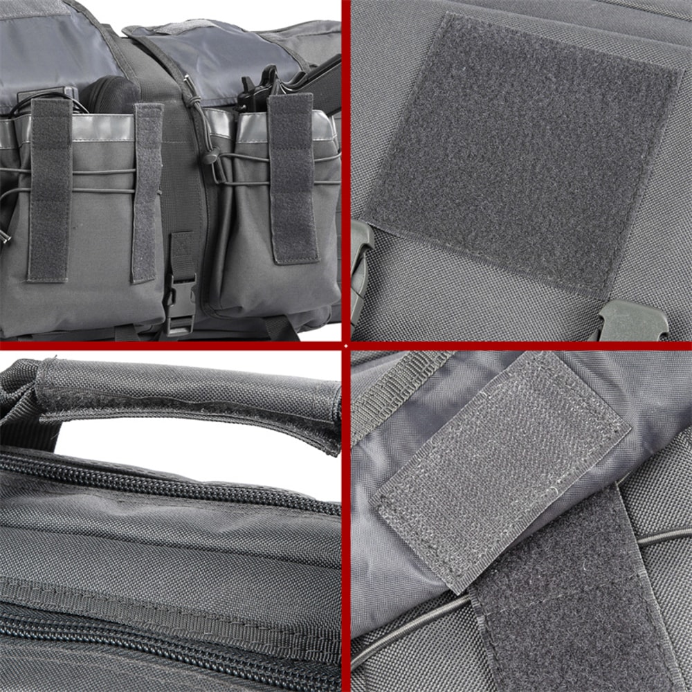 Molle Rifle Bag Tactical Double Rifle Case Sniper Backpack Airsoft Gun Holster For Hunting 4