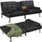 Space-Saving Modern Futon Sofa Bed with Convertible Recliner Design, Ideal Living Room Solution