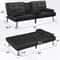Space-Saving Modern Futon Sofa Bed with Convertible Recliner Design, Ideal Living Room Solution