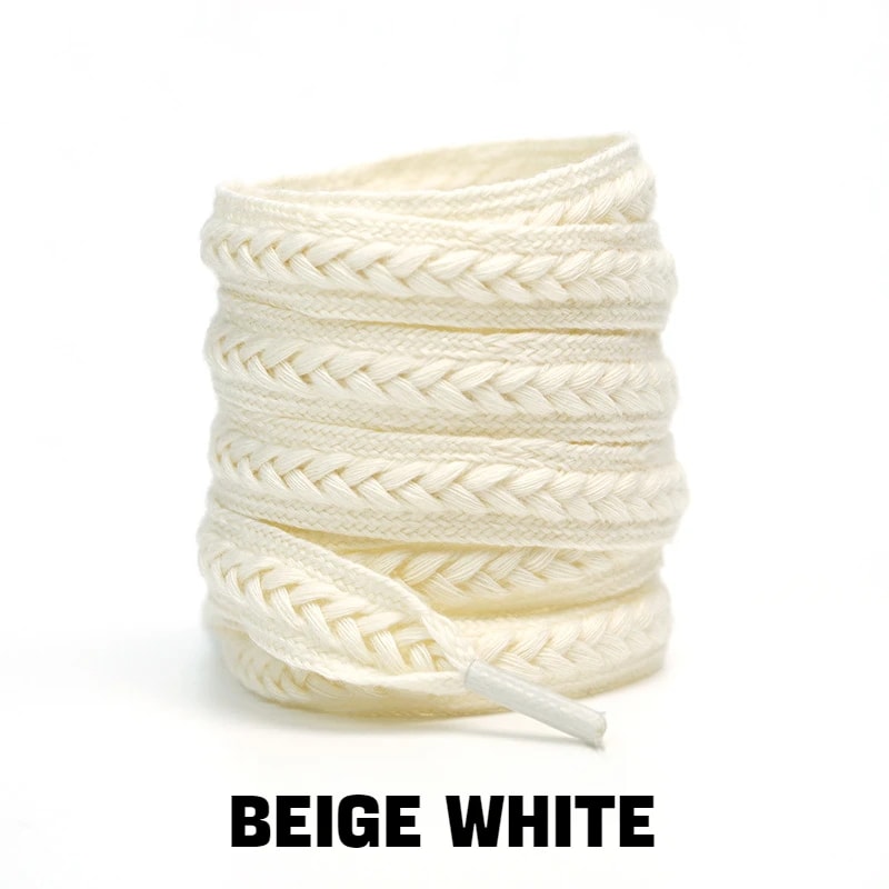 Fashion Wheat Shoelaces 1Pair Sneakers Flat Shoelace 15cm Widen Brand Cotton Laces For Shoes 7