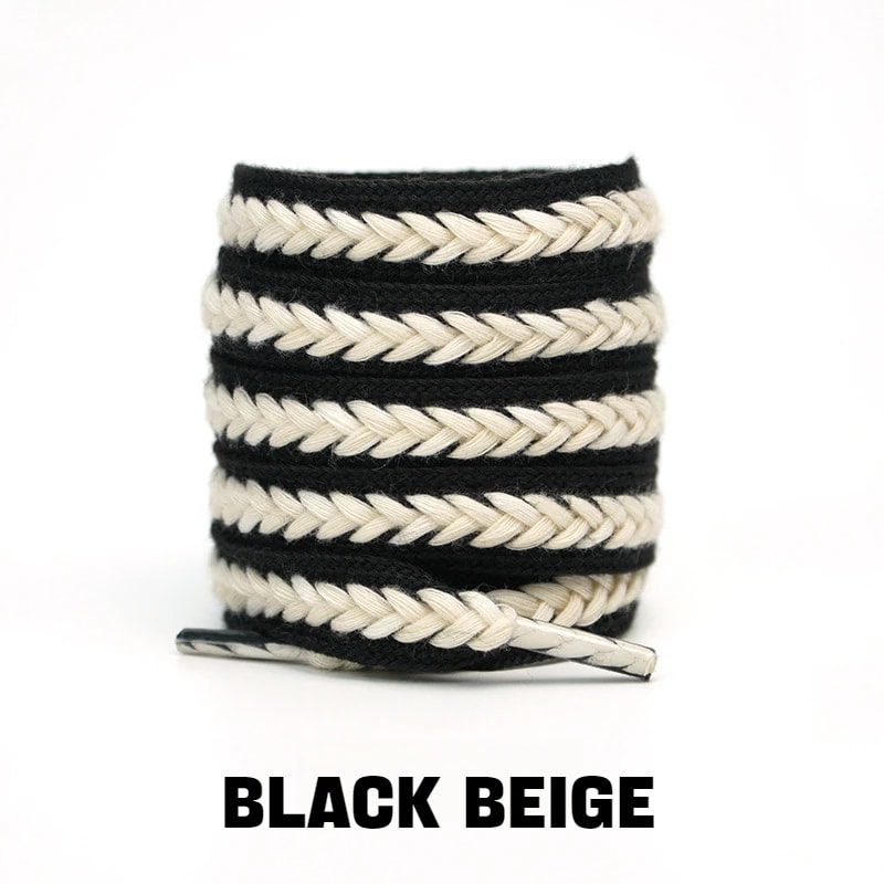 Fashion Wheat Shoelaces 1Pair Sneakers Flat Shoelace 15cm Widen Brand Cotton Laces For Shoes 8