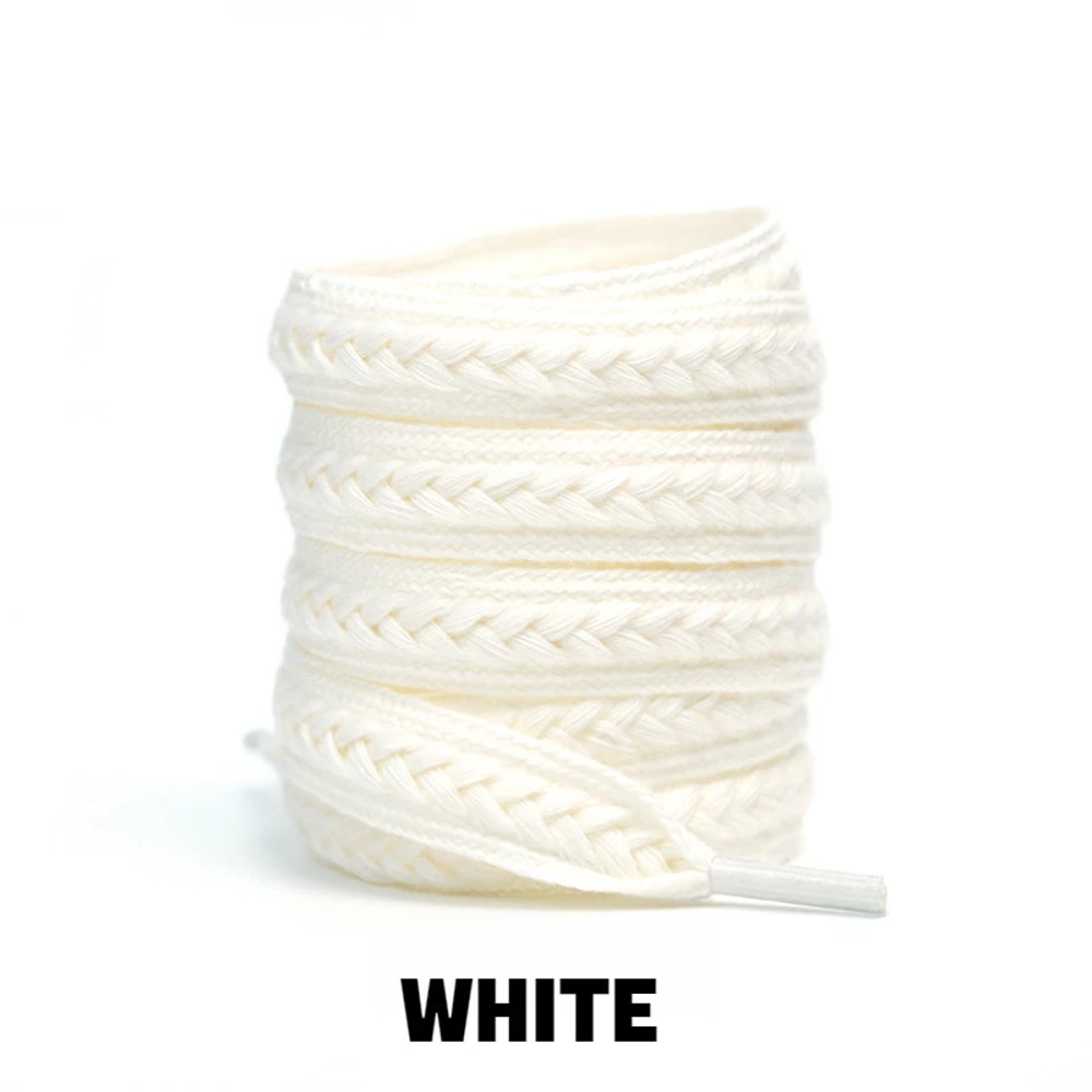 Fashion Wheat Shoelaces 1Pair Sneakers Flat Shoelace 15cm Widen Brand Cotton Laces For Shoes 9