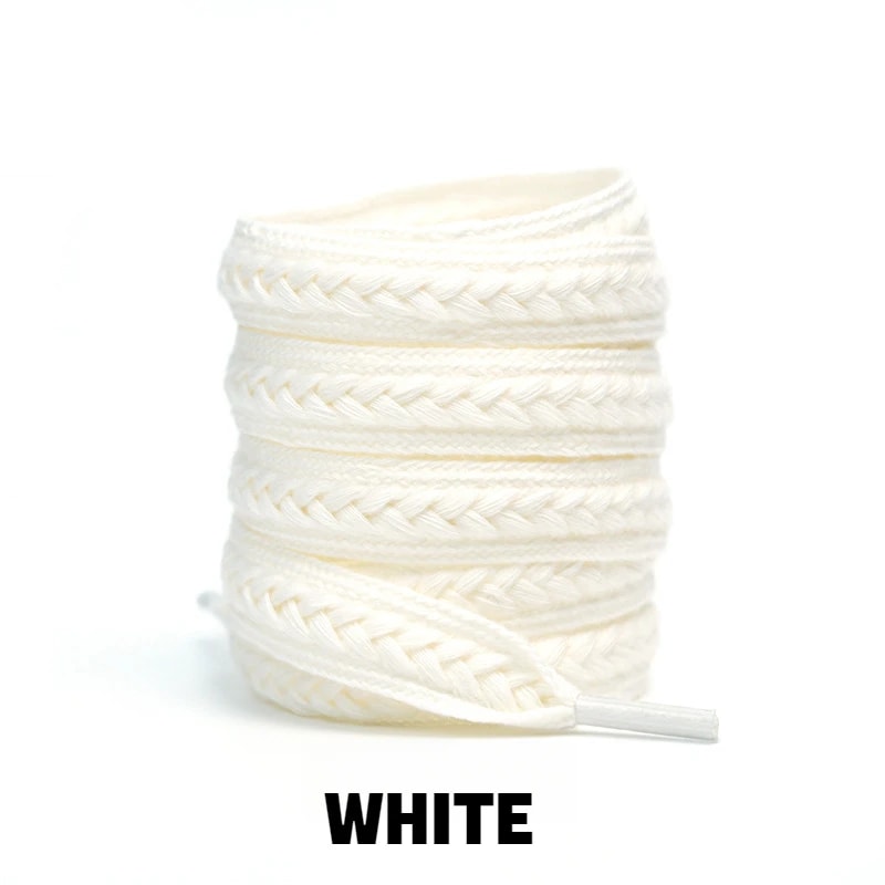 Fashion Wheat Shoelaces 1Pair Sneakers Flat Shoelace 15cm Widen Brand Cotton Laces For Shoes 9