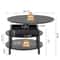 Round Lift Top Coffee Table with Storage, Hidden Compartment, Farmhouse Style Coffee Table for Living Room