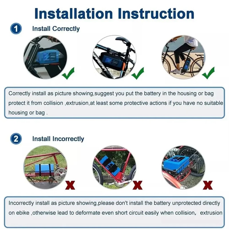 Ebike Battery For Bicycle Electric Bike Lithium Battery Pack 20000mAh Scooter And Motorcycle Batter 7