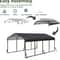 Outdoor Heavy Duty Carport, Metal Carport with Reinforced Base, Galvanized Car Shelter for Pickup,