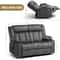 Fabric Reclining Sofa Chair with Cup Holders, Manual Recliner Couch, Upholstered Reclinerchair Set with Side Pockets